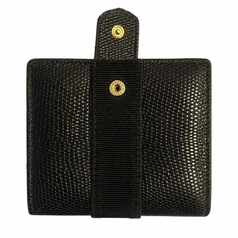 Salvatore Ferragamo Black Vara Bow Leather Wallet
